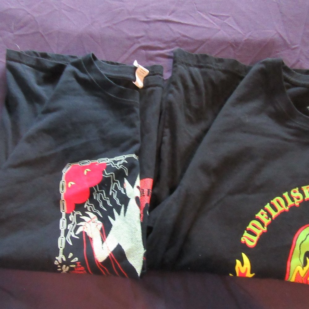 Mens Vtg Kill your Masters / Unfinished Business T Shirts Lot Sz M